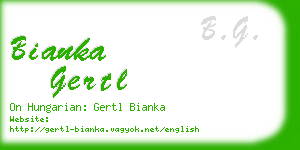bianka gertl business card
